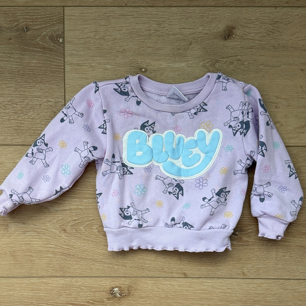 Bluey Lilac Logo Sweatshirt for Kids